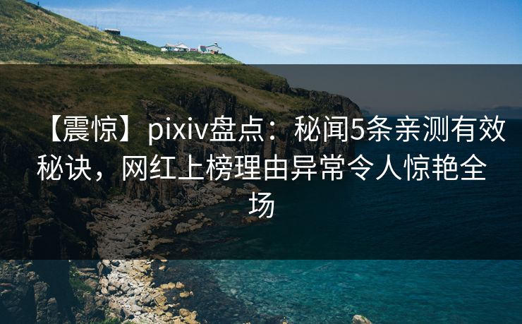 【震惊】pixiv盘点：秘闻5条亲测有效秘诀，网红上榜理由异常令人惊艳全场